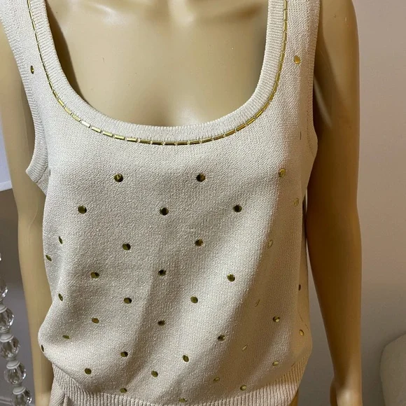St. John 2 Piece Set Santana Knit top Sz M Pants Sz 8